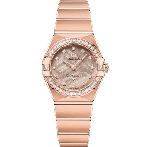 Omega Constellation Manhattan 28 Quartz Sedna Gold - Diamond / Rose Meteorite
